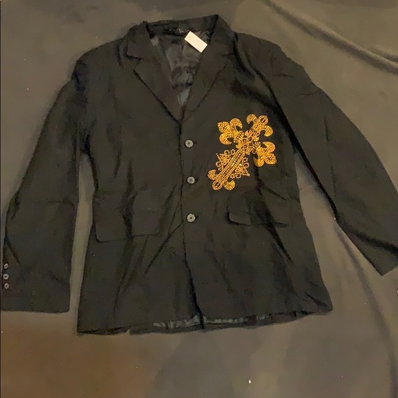 Pop Icon Men’s Distressed Blazer - Picture 1 of 3